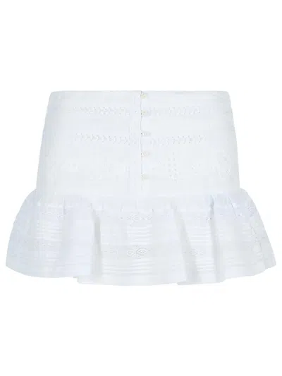 Isabel Marant Étoile 'darin' White Cotton Shorts