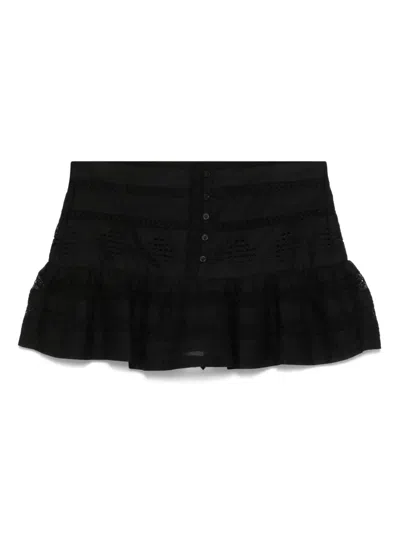 Isabel Marant Étoile Darine Mini Skirt In Black