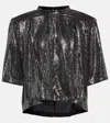 Isabel Marant Étoile Isabel Marant Etoile Delfi Sequined Blouse In Black