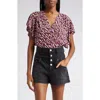 Isabel Marant Étoile Jovany Ultra High Rise Denim Shorts In Raspberry