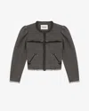 Isabel Marant Étoile Marant Etoile Women Delphina Wool Jacket In Anthracite
