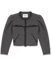 Isabel Marant Étoile Marant Etoile Women Delphina Wool Jacket In Grey