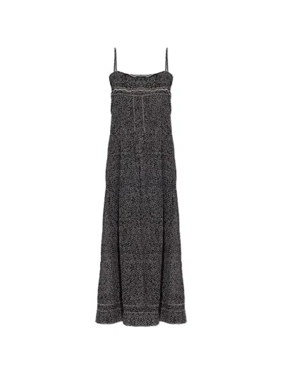 Isabel Marant Étoile Demy Printed Cotton Midi Dress In Black