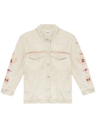 ISABEL MARANT ÉTOILE DENIM EMBROIDERED JACKET