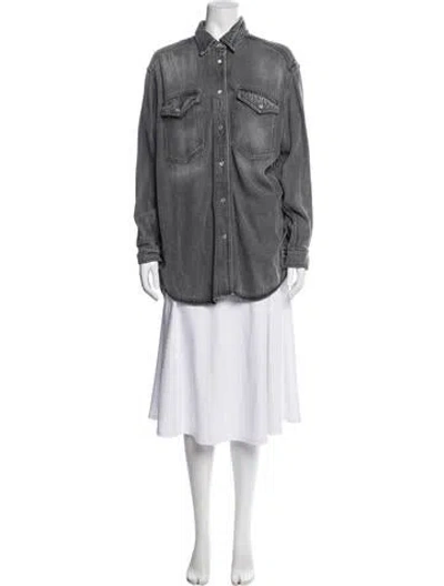 Pre-owned Isabel Marant Étoile Denim Jacket In Gray