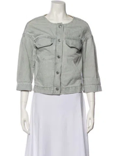 Pre-owned Isabel Marant Étoile Denim Jacket In Green