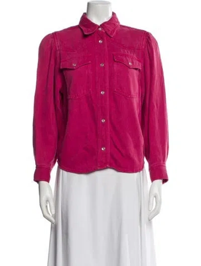 Pre-owned Isabel Marant Étoile Denim Jacket In Pink