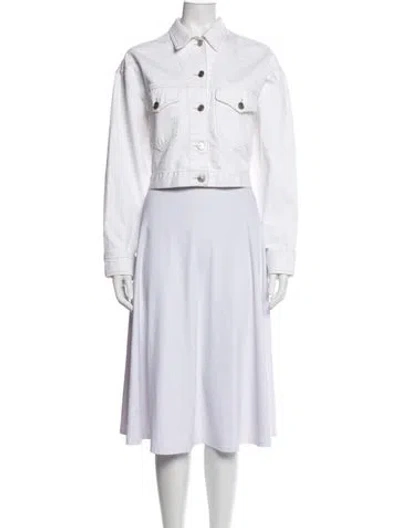 Pre-owned Isabel Marant Étoile Denim Jacket In White