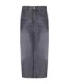 Isabel Marant Étoile Denim Midi Skirt In Black