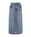 Isabel Marant Étoile Denim Midi Skirt In Gray