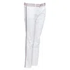 Isabel Marant Etoile Denim Red Stitch Detail Jeans In White