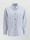 Isabel Marant Étoile Gb Long Sleeves Collared Neck Chest Pockets