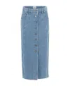 Isabel Marant Étoile Vandy Midi Skirt In Blue