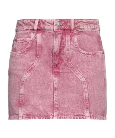 Isabel Marant Étoile Denim Skirts In Pink