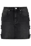 Isabel Marant Étoile Stessy Skirt In Grey Cotton In Black