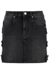 Isabel Marant Étoile Stessy Skirt In Grey Cotton In Black