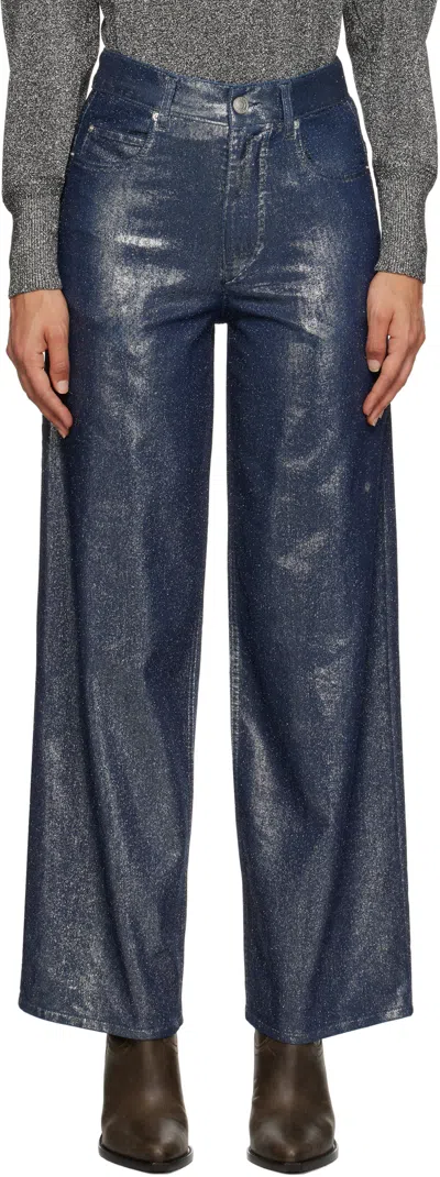 Isabel Marant Étoile Denim Trousers With Belt Loops In Black