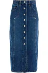 Isabel Marant Étoile Marant Etoile Vandy Denim Cotton Skirt In Beige