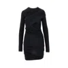 Isabel Marant Étoile 'denise' Draped Mini Dress In Black