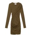 Isabel Marant Étoile Denise Dresses Green In Brown