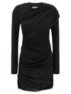 Isabel Marant Étoile Isabel Marant Etoile Denise Short Draped Jersey Dress In Black