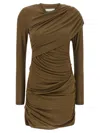 Isabel Marant Étoile Denise Dresses Green In Brown