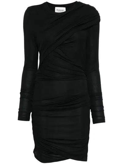 ISABEL MARANT ÉTOILE DENISE SHORT DRAPED JERSEY DRESS
