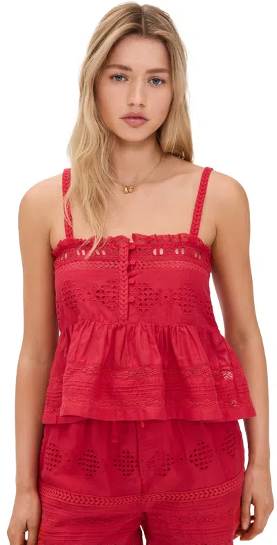 ISABEL MARANT ÉTOILE DENYS TOP RED