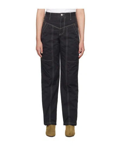 Isabel Marant Étoile Denze Four-pocket Casual Pants In Black