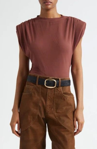 ISABEL MARANT ÉTOILE ISABEL MARANT ÉTOILE DEVANI CAP SLEEVE TOP