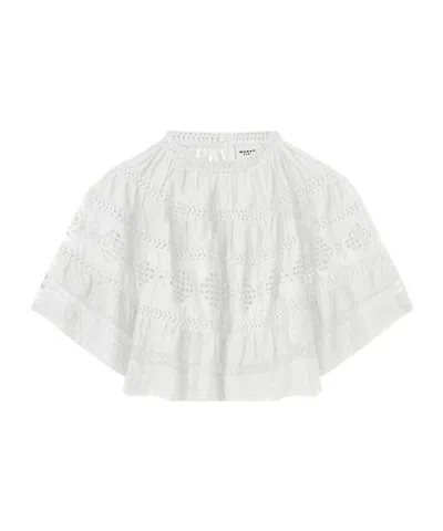 ISABEL MARANT ÉTOILE ISABEL MARANT ÉTOILE DILAMA BRODERIE ANGLAISE BLOUSE