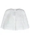 Isabel Marant Étoile 'dilama' White Top With Round Neck And Broderie Anglaise In White