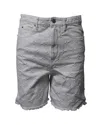 Isabel Marant Etoile Distressed Bermuda Shorts In White Cotton Denim In White