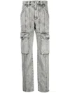 Isabel Marant Étoile Valeria Mid-rise Straight-leg Jeans In Grau