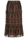 Isabel Marant Étoile Marant Etoile Women Diya Biologic Cotton Skirt With All-over Print