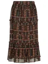 Isabel Marant Étoile Marant Etoile Women Diya Biologic Cotton Skirt With All-over Print