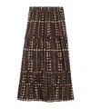 Isabel Marant Étoile Marant Etoile Women Diya Biologic Cotton Skirt With All-over Print In Black