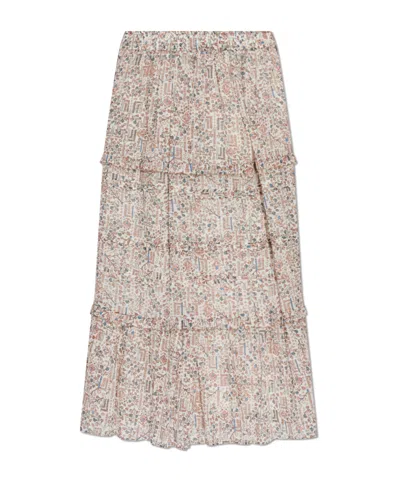 Isabel Marant Étoile Diya Midi Skirt In Nude