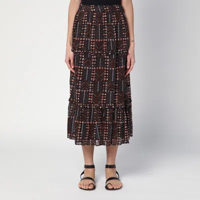 ISABEL MARANT ÉTOILE ISABEL MARANT ETOILE  DIYA SKIRT IN COTTON VOILE WITH PRINT