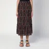 Isabel Marant Étoile Marant Etoile Women Diya Biologic Cotton Skirt With All-over Print In Multicolor