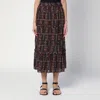 Isabel Marant Étoile Marant Etoile Women Diya Biologic Cotton Skirt With All-over Print In Multicolor