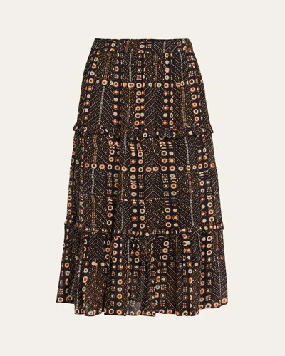 ISABEL MARANT ÉTOILE DIYA TIERED A-LINE MAXI SKIRT