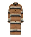 Isabel Marant Étoile Djila Overshirt Long Coat In Multi