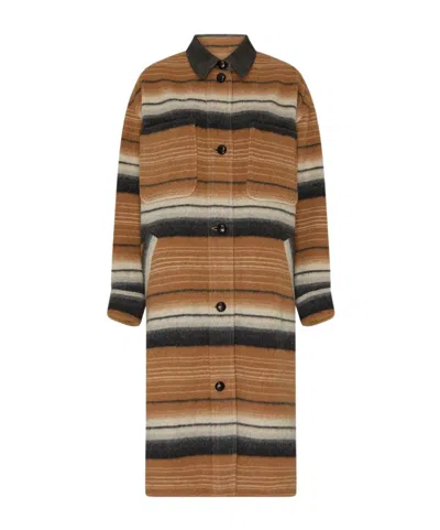 Isabel Marant Étoile Djila Overshirt In Camel