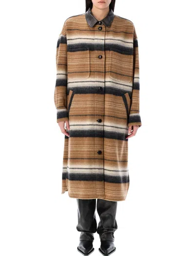 ISABEL MARANT ÉTOILE ISABEL MARANT ÉTOILE DJILA OVERSHIRT LONG COAT