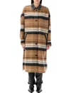 Isabel Marant Étoile Women's Djila Overshirt Long Coat | 25pma0368fac1d02e Color 50cm In Camel Multi