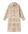 Isabel Marant Étoile Djila Striped Coat In Multi