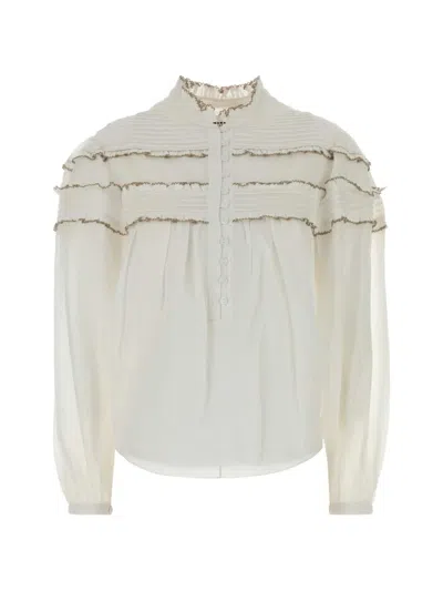 Isabel Marant Étoile Doane Ruffled Blouse In White