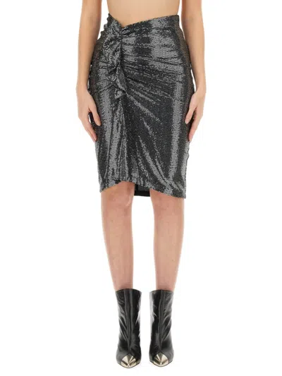 Isabel Marant Étoile Dolene Skirt In Silver