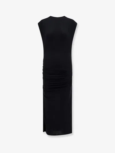ISABEL MARANT ÉTOILE DONNA STRETCH FABRIC LONG DRESS